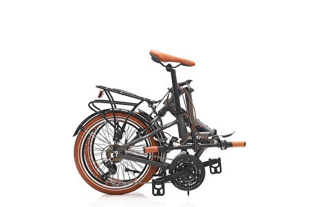 CARRARO FLEXI 121 KATLANIR BİSİKLET 350H V 20 JANT 21 VİTES MAT HAKİ SİYAH BAKIR