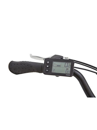 BİSAN MOON ELEKTRİKLİ BİSİKLET 47CM V 28 JANT 7 VİTES METALİK GRİ SİYAH