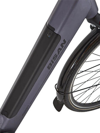 BİSAN MOON ELEKTRİKLİ BİSİKLET 47CM V 28 JANT 7 VİTES METALİK GRİ SİYAH