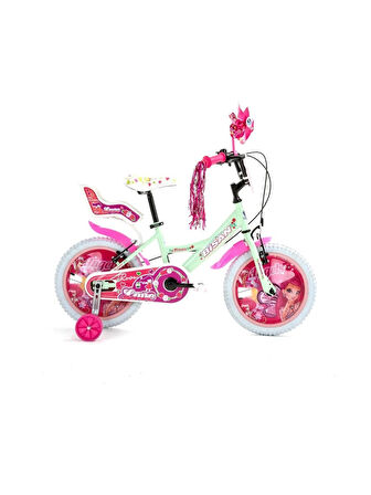 BİSAN ROSE-24 KIZ ÇOCUK BİSİKLETİ 26CM V 16 JANT MİNT YEŞİL PEMBE