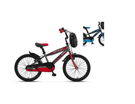 ÜMİT 2010 HOTSHOT-CANTA-V ERKEK ÇOCUK BİSİKLETİ 20 JANT SİYAH MAVİ