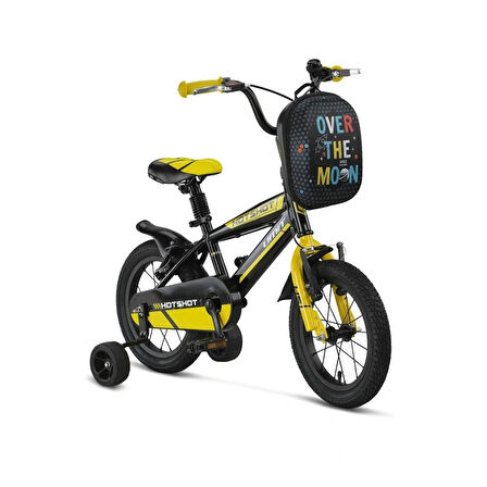 ÜMİT 1410 HOTSHOT-CANTA-V ERKEK ÇOCUK BİSİKLETİ 14 JANT SİYAH SARI