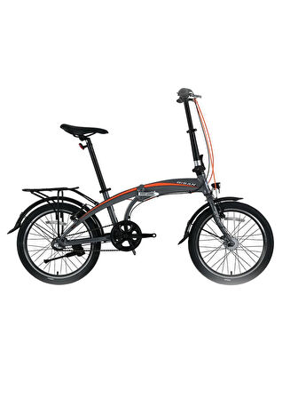 BİSAN FX 3500-NX3 KATLANIR BİSİKLET 32CM V 20 JANT NEX.3 VİTES METALİK GRİ TURUNCU