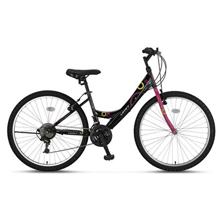 ÜMİT 2600 COLORADO KADIN DAĞ BİSİKLETİ V 26 JANT 21 VİTES SİYAH PEMBE