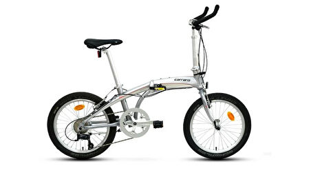 CARRARO FLEXI ARGENTO KATLANIR BİSİKLET 320H V 20 JANT 9 VİTES  GÜMÜŞ KROM KIRMIZI