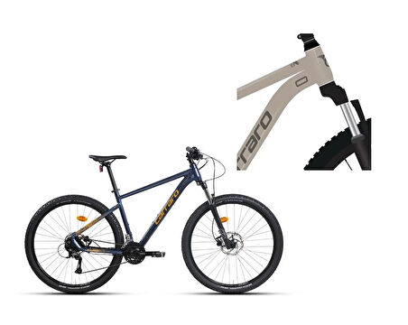 CARRARO CRX 924 ERKEK DAĞ BİSİKLETİ 480H HD 29 JANT 24 VİTES GÜL GRİ KOYU GRİ