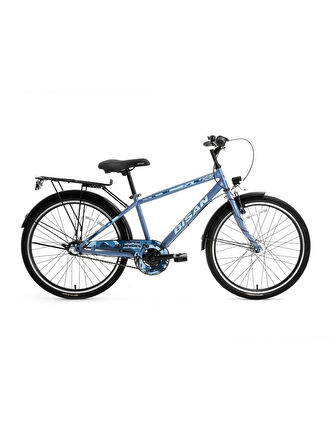 BİSAN HERO-24 ERKEK ŞEHİR BİSİKLETİ 36CM V 24 JANT 3 VİTES METALİK MAVİ MAVİ