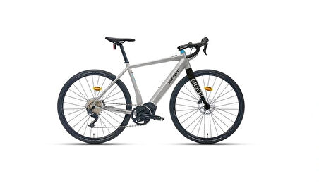 CARRARO GRAVEL GE 5.0 ELEKTRİKLİ BİSİKLET 550H HD 28 JANT 11 VİTES MAT GÜMÜŞ SİYAH MAVİ