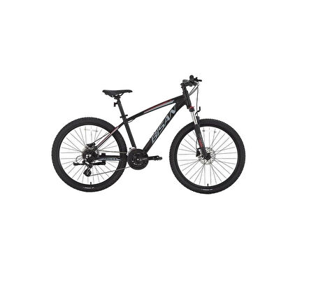 BİSAN MTX 7300 ERKEK DAĞ BİSİKLETİ 43 CM HD 29 JANT 24 VİTES MAT SİYAH GRİ