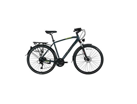 BİSAN TRX 8500 CITY ERKEK ŞEHİR TUR BİSİKLETİ 52CM HD 28 JANT 27 VİTES PARLAK GRİ SARI