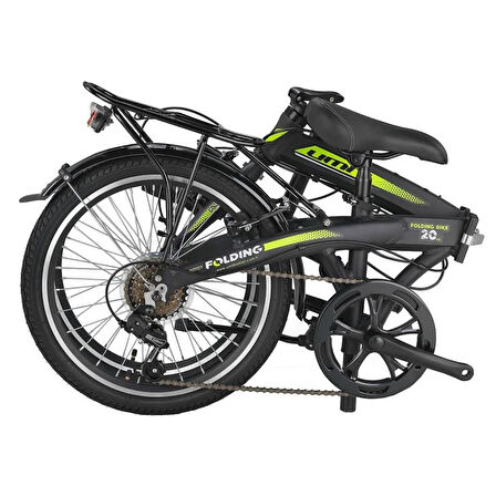 ÜMİT 2036 FOLDING KATLANIR BİSİKLET V 20 JANT 6 VİTES BLACK LIME