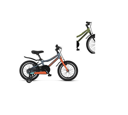 ÜMİT 1673 MOTION ERKEK ÇOCUK BİSİKLETİ V 16 JANT HAKİ LİME