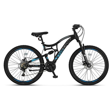 ÜMİT 2659 STALLION MSD 2D AMS. ERKEK DAĞ BİSİKLETİ 406H MD 26 JANT 21 VİTES SİYAH MAVİ