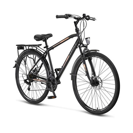 ÜMİT 2843 MONTANA 2D ERKEK ŞEHİR BİSİKLETİ 480H MD 28 JANT 21 VİTES BLACK GOLD