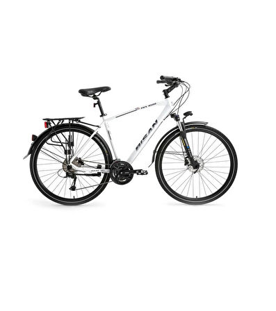 BİSAN TRX 8500 CITY ERKEK ŞEHİR TUR BİSİKLETİ 46CM HD 28 JANT 27 VİTES MAT BEYAZ LACİVERT