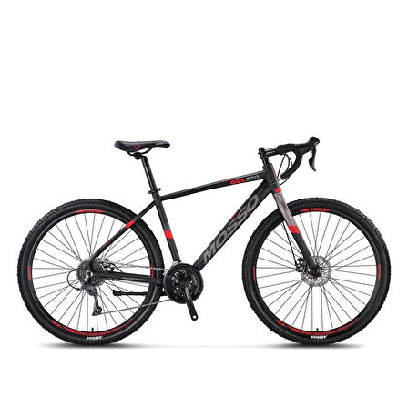 MOSSO GVL290 CLARIS ERKEK YARIŞ BİSİKLETİ 482H MD 29 JANT 16 VİTES SİYAH KIRMIZI