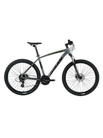 BİSAN MTX 7300 ERKEK DAĞ BİSİKLETİ 39.5 CM HD 26 JANT 24 VİTES METALİK GRİ YEŞİL