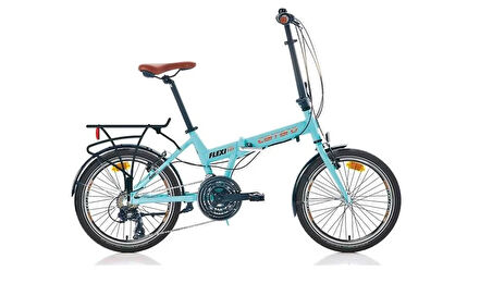 CARRARO FLEXI 121 KATLANIR BİSİKLET 350H V 20 JANT 21 VİTES MAT TURKUAZ SİYAH BAKIR