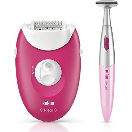 Braun Silk Epil 3 3420 Işıklı Epilatör + Bikini Trimmer