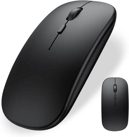 Bluetooth Şarjlı 2.4Ghz Kablosuz Mouse Sessiz Tıklama