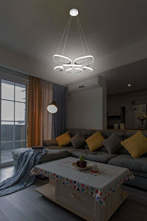 Güney Ledli Avize Beyaz