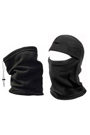 MODATİME Polar Boyunluk Ve Termal Kar Maskesi Kışlık 2'li Set