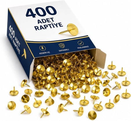 10 Kutu Raptiye Toplamda 400 Adet Raptiye