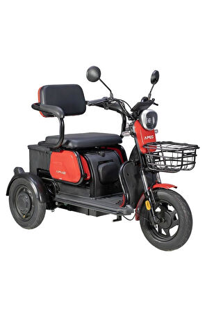 APEC Apm2 Elektrikli 3 Tekerlekli Motosiklet (KAYAN KOLTUK 2 KİŞİLİK)