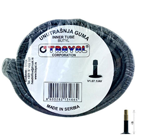 İç Lastik - Trayal, 27.5x1.50-2.125, AV-48