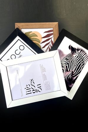 yhfoto 6 Adet 30x40 Siyah Mdf A3 Çoklu Fotoğraf siyah