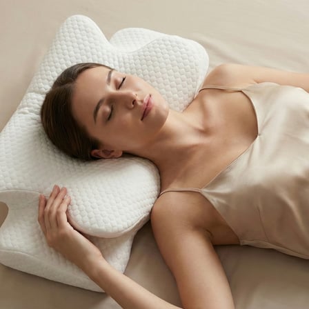 RoyalRelax Ortopedik Visco Yastık Boyun Fıtığı Boyun Ağrısı Destekli Güzellik Yastığı