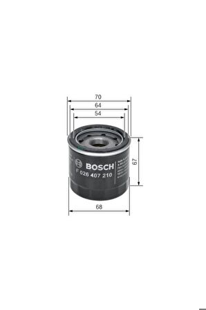 Bos-f026407210 Yağ Filtresi Clıo Iıı 2005 - 2.0 16v Esp...