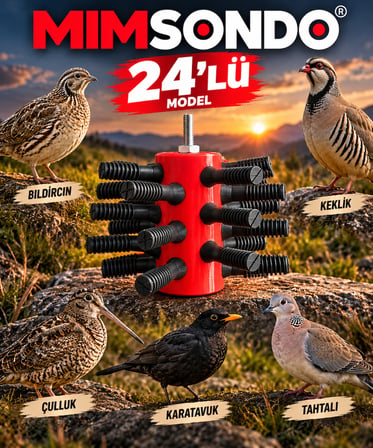 24 Parmaklı Bıldırcın Keklik Çulluk tüy yolma aparatı