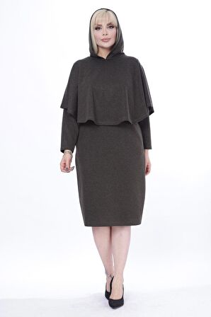 Pançolu Cepli İki Parça Kışlık  Elbise 24D-2445