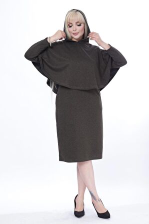 Pançolu Cepli İki Parça Kışlık  Elbise 24D-2445