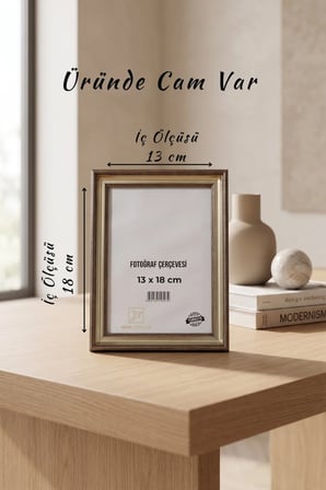 Adalar Serisi 13 x 18 Fotoğraf Çerçevesi Camlı Dekoratif Duvar & Masa Tipi Plastik Çerçeve