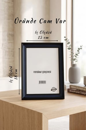 Adalar Serisi 13 x 18 Fotoğraf Çerçevesi Camlı Dekoratif Duvar & Masa Tipi Plastik Çerçeve