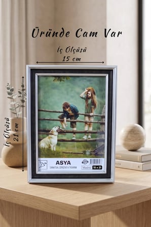 Adalar Serisi 15 x 21 Fotoğraf Çerçevesi Camlı Dekoratif Duvar & Masa Tipi Plastik Çerçeve