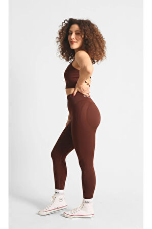 Ntb Yüksek Bel Kalça Toparlayıcı Dikişsiz Scrunch Tayt