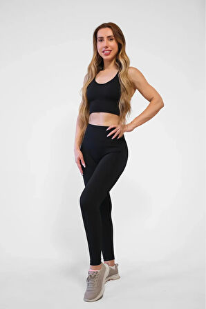 Ntb Yüksek Bel Kalça Toparlayıcı Dikişsiz Scrunch Tayt