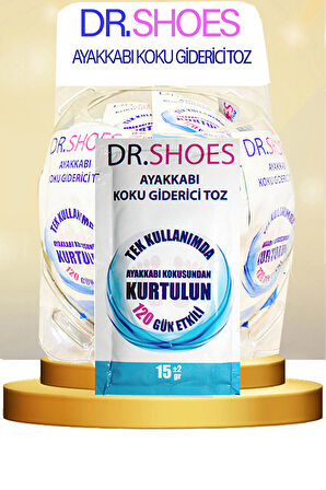 DR.SHOES 10 Adet Ayak Koku Giderici - Ayakkabı Koku Giderici Toz 120 Gün Etkili - DR.SHOES ile Ayak Kokusuna Elveda Deyin