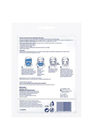 Nivea Q10 Energy Anında Enerji Veren Kağıt Maske, C Vitamini, Antioksidan, Yorgun Ve Solgun Ciltler, 1adet