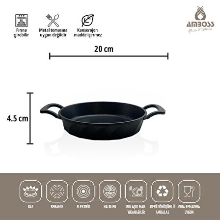 Amboss Kuvars Döküm Sahan Set