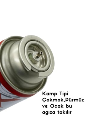 24'lu Kamp Gazı Kartuşu 227 gr Portatif Ocak ve Pürmüz Yedeği Bütan Propan Karışımlı Kamp Ocağı Tüpü
