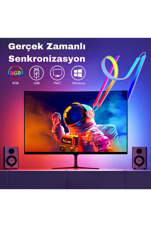 Bilgisayar Ambilight Işığı Görüntüye Duyarlı Ambilight LED 24 INC