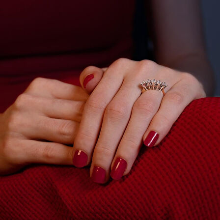 G Renk 0,65 Karat Pırlanta Beştaş Yüzük