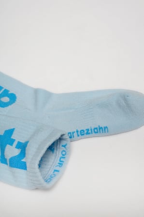 Essentials Light Blue - Mavi Unisex Spor & Lifestyle Havlu Taban Organik Pamuklu 3'lü Çorap Seti