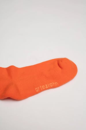 Essentials Dark Orange - Turuncu Unisex Spor & Lifestyle Havlu Taban Organik Pamuklu 3'lü Çorap Seti