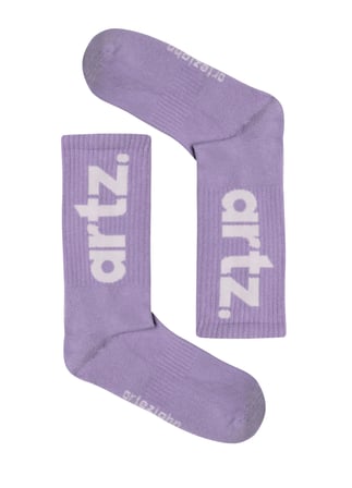 Essentials Lilac - Mor Unisex Spor & Lifestyle Havlu Taban Organik Pamuklu Çorap 3'lü Paket