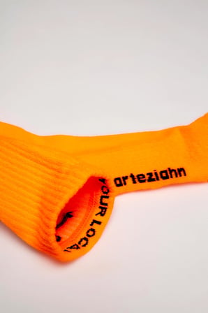 Japaneon Orange Pack (3 Pack) Neon Turuncu Unisex Lifestyle & Spor Organik Pamuklu 3'Lü Çorap Seti
